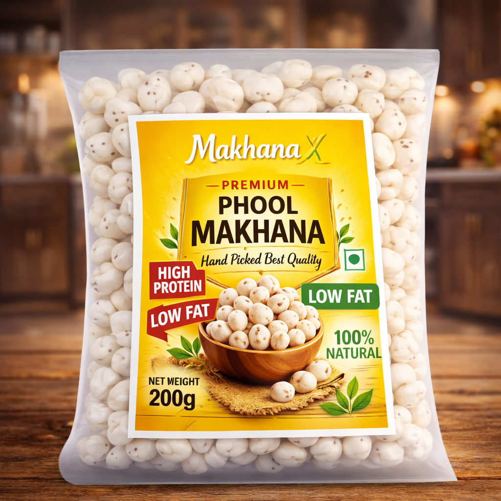 100% Hand Picked Premium Phool Makhana 200g